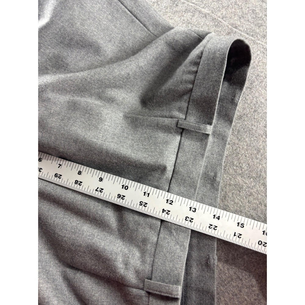 Carlisle Grey Wool Cashmere Wide Leg Dress Pants Womens 8 Lined Capsule Preppy - Picture 4 of 7